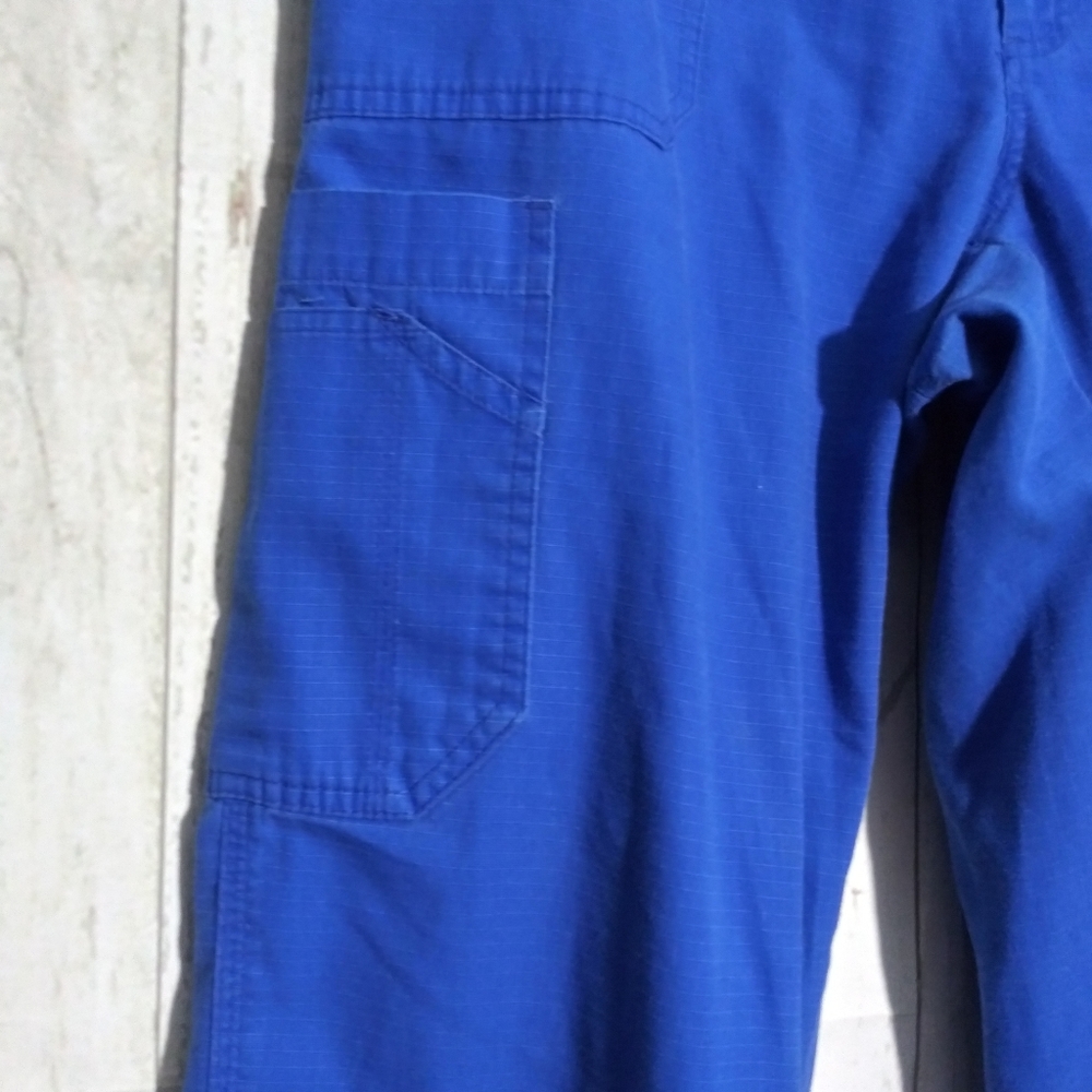 Carhartt Blue Scrub Pants Drawstring Waist - Picture 6 of 7